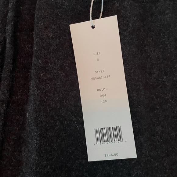 🤍NWT VINCE cashmere knee length skirt charcoal sz S - Picture 2 of 3